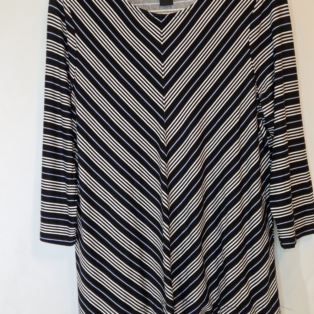 Grace Striped Long Sleeve Top Women's M #158